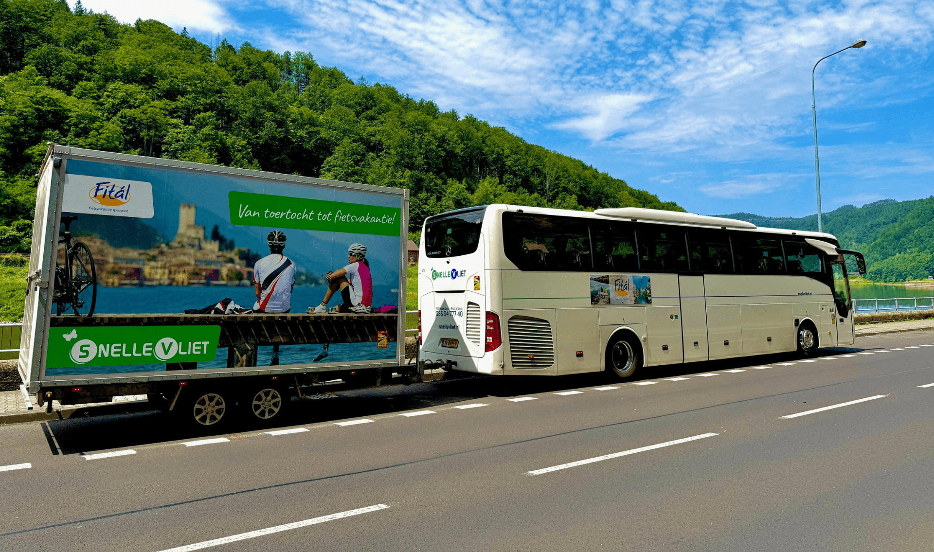 Fital Fietsbus met fietstrailer