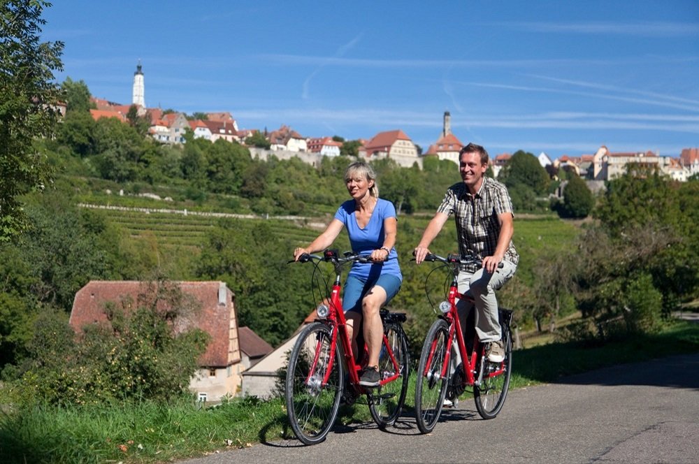 altmuhl echtpaar op de fiets