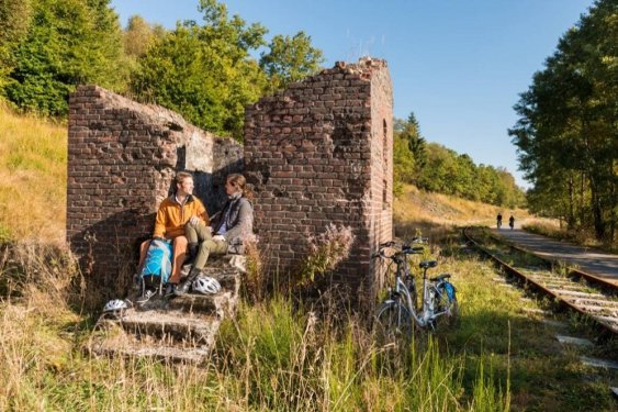 vennbahn fietsers bij Vennbahn