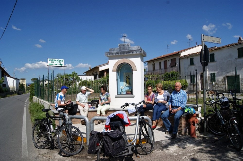 fietsers toscane