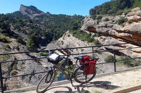 Via Verde Zafan fiets bij Fontcalda