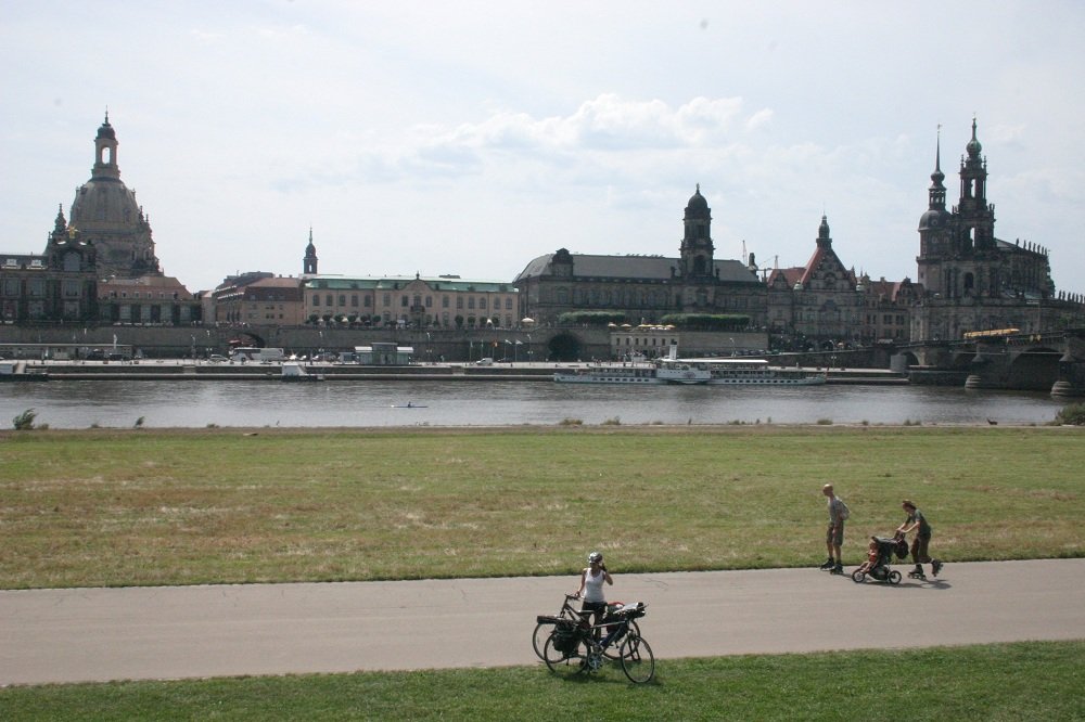 gezicht op Dresden