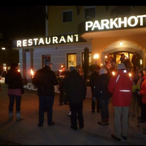 Fakkelwandeling met de hotelier door Matrei