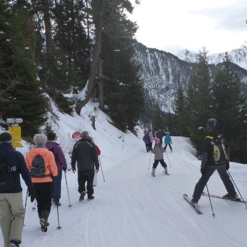 Wandelen en skiën gaat hier goed samen 