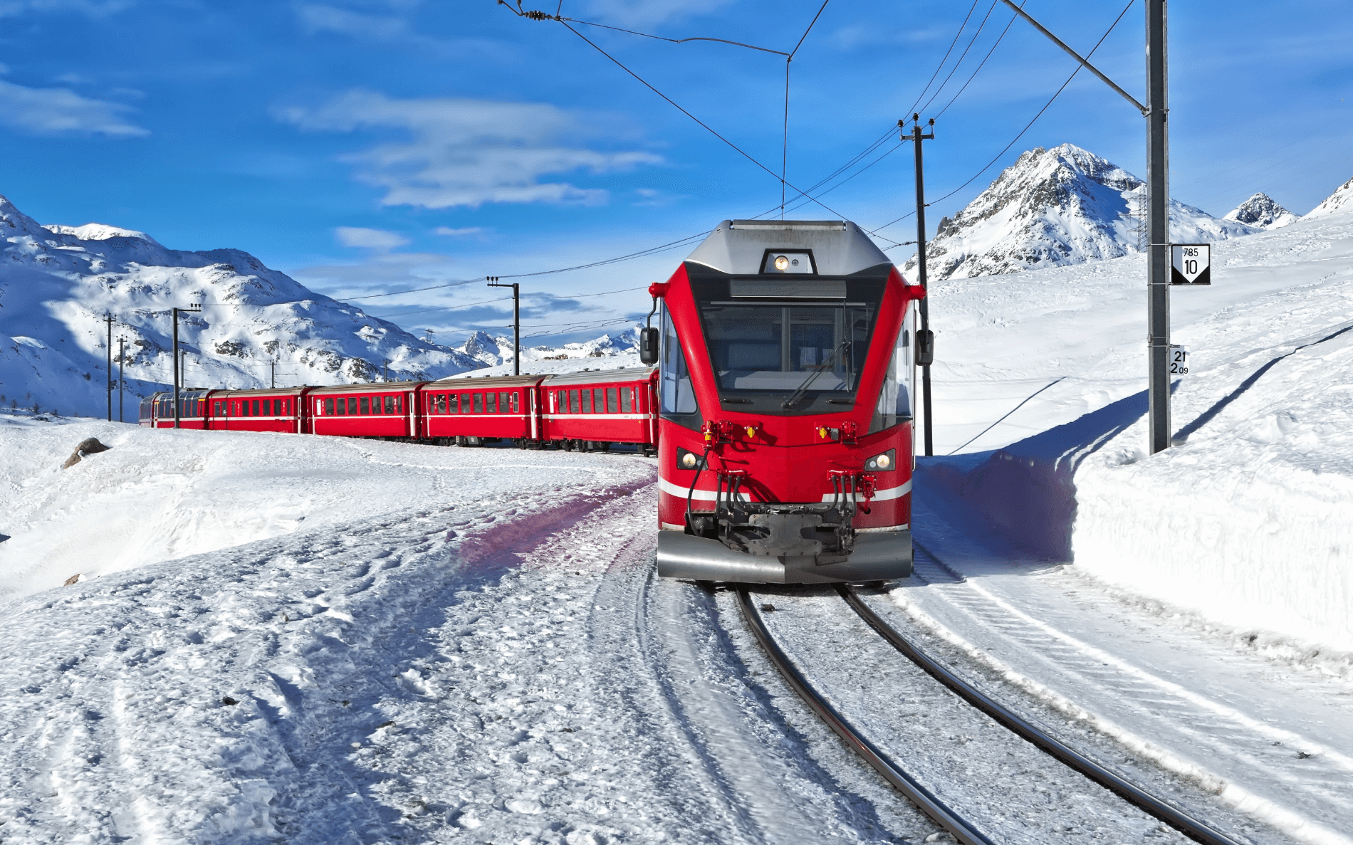 Kerstreis treinenspecial Bernina Express, Arosa Bahn - Zwitserland