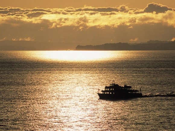 Zonsondergang Bodensee