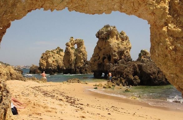 Zuid kust van de Algarve  vakantie Portugal fietsvakantie met het vliegtuig