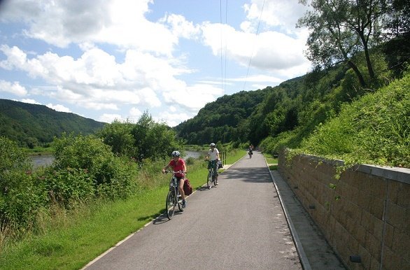 fietsers op fietspad