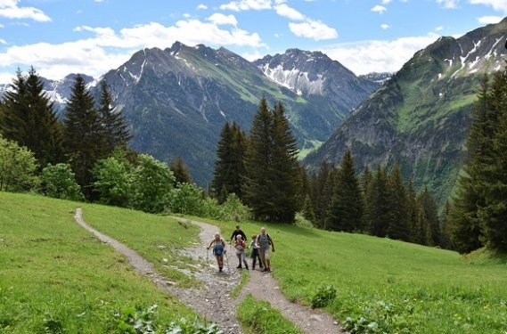 Vele prachtige wandelingen rondom Oberstdorf en in het Kleinwalsertal Vele prachtige wandelingen rondom Oberstdorf en in het Kleinwalsertal
