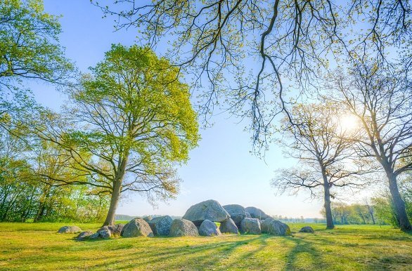 Drenthe Hunebed fietsen door Drenthe