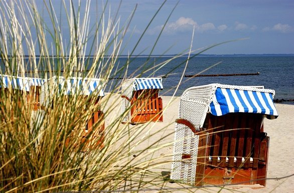 Strand op Rügen fietsen langs de Oostzeekust