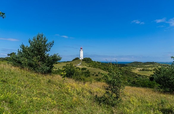 Vuurtoren op Rügen fietsen langs de Oostzeekust