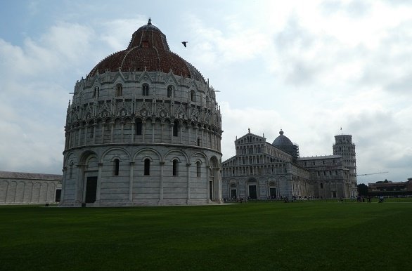 Battistero, Cattedrale en beroemde scheve Campanile van Pisa