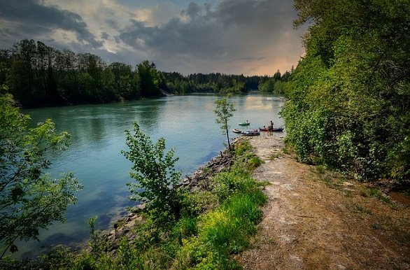 De rivier de Lech