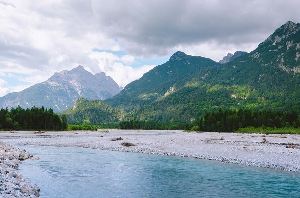 De rivier de Lech