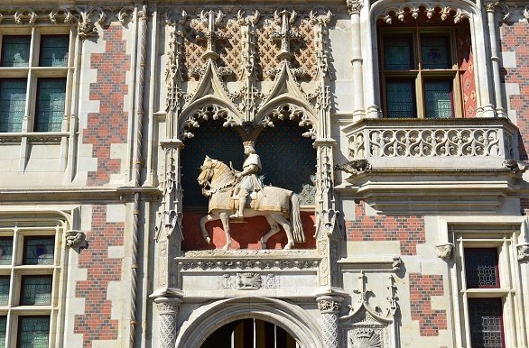 Blois beeld fietsen langs de Loire