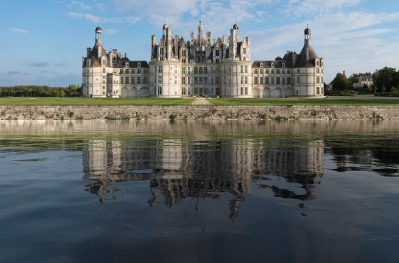 Kasteel Chambord Kasteel Chambord fietsen langs de Loire