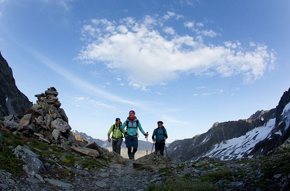 Verpeilspitze wandelaars