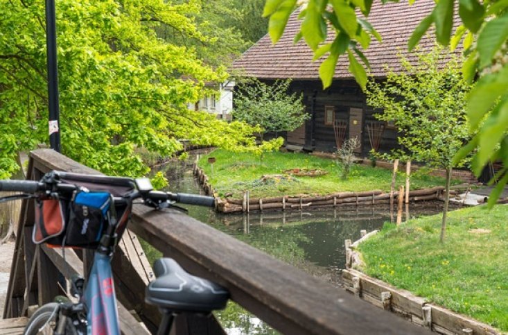 Spreewald fiets op bruggetje