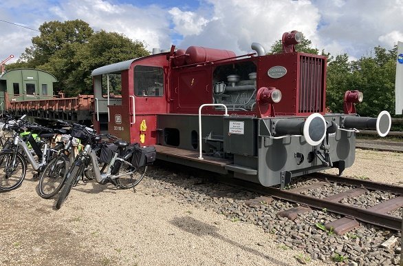 Trein langs het Eifel en Ardennen fietspad