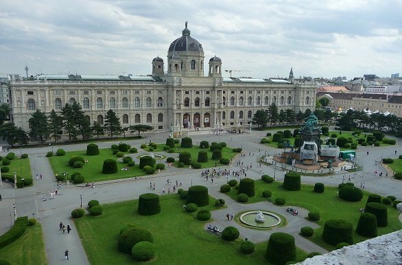 Gezicht op kunsthistorisch museum Wenen