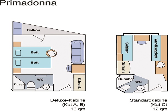 Primadonna hut plattegrond