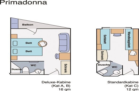 Primadonna hut plattegrond