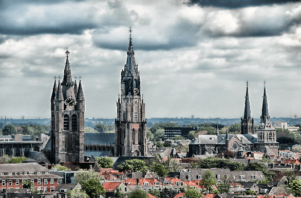 Fietsvakantie Nederland Hollandse Waterschappen Delft