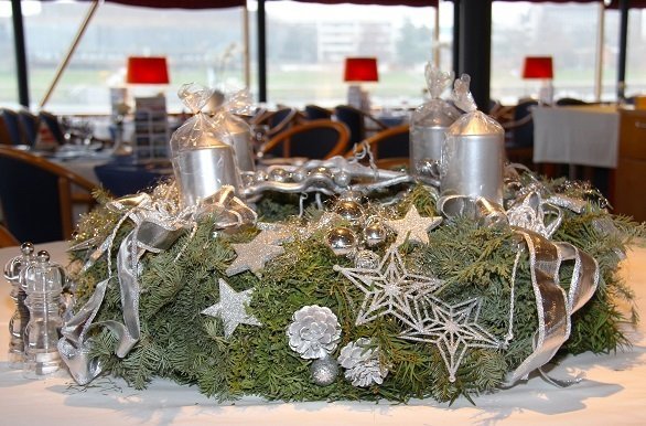 Primadonna restaurant in kerstsfeer