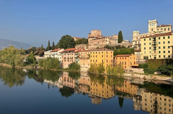 Bassano del Grappa tijdens de fietsvakantie rondom de Dolomieten