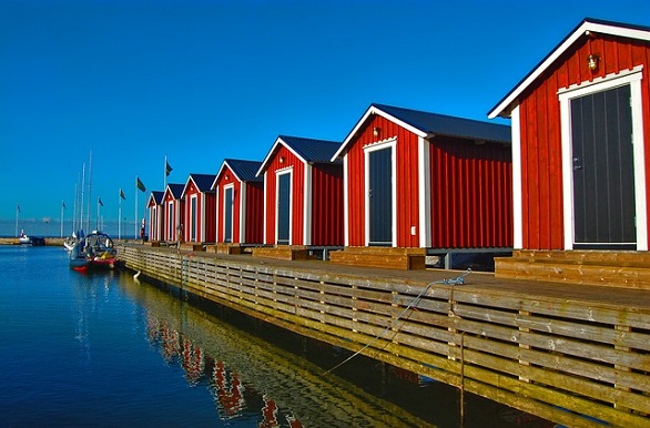 De haven van Bastad