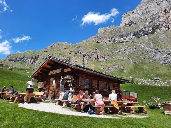 Hut in de Dolomieten