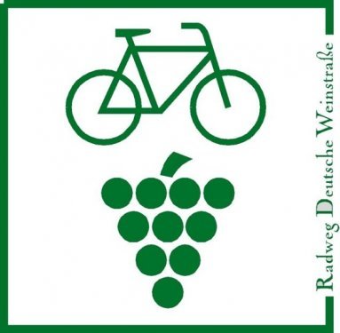 Fietsbordje Deutsche Weinstrasse Fietsbordje Deutsche Weinstrasse