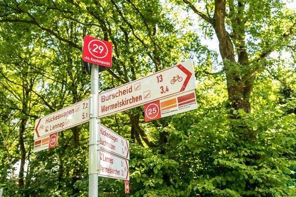 Routebordje Balkanradweg