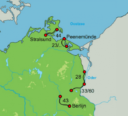 Fietscruise Berlijn naar Stralsund Fietskaartje Berlijn naar Stralsund