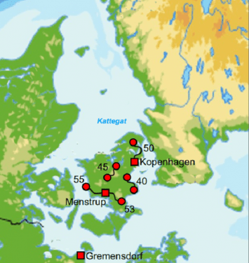 Fietskaartje Denemarken