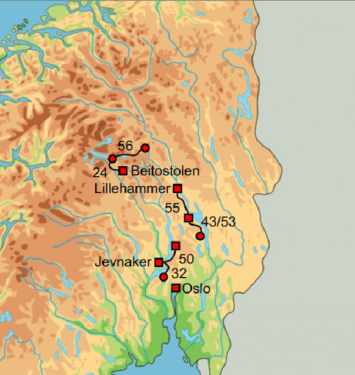 Fietskaartje Noorwegen Fietskaartje Noorwegen