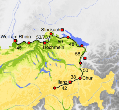 Fietskaartje Zwitsers Rijndal