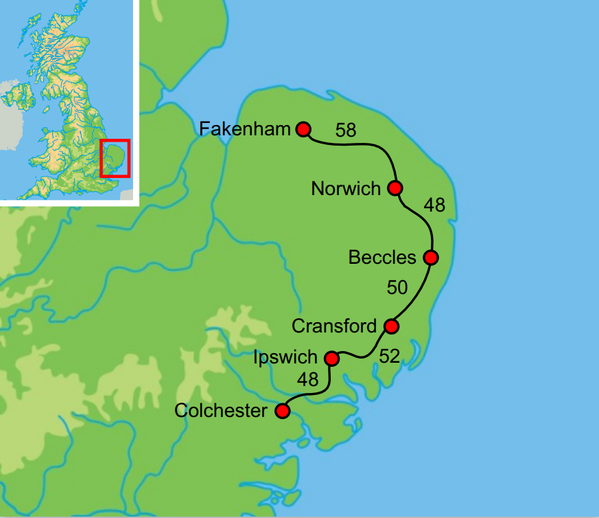 Engeland Fietskaart