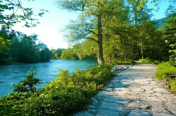 Rivier omgeving Chiemsee