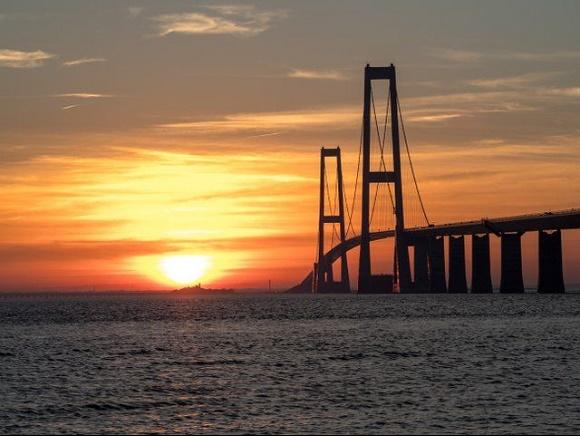 Denemarken Grote Belt brug