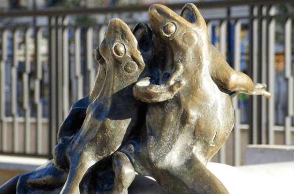 Doijn fontein kikker