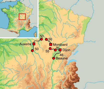 Bourgondie fietskaart