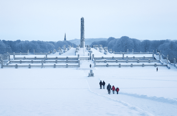 Vigelandpark winter Vigelandpark winter